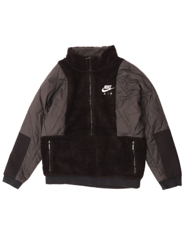 Nike Boys Pullover Fleecejakke 13-14 år XL Sort Polyester