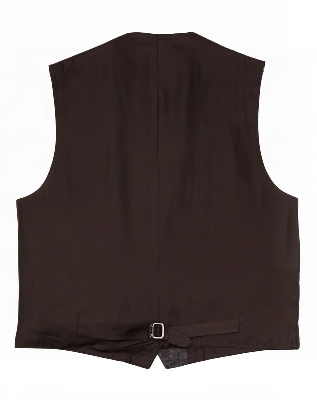 Vintage herre grafisk vest, stor sort polyester