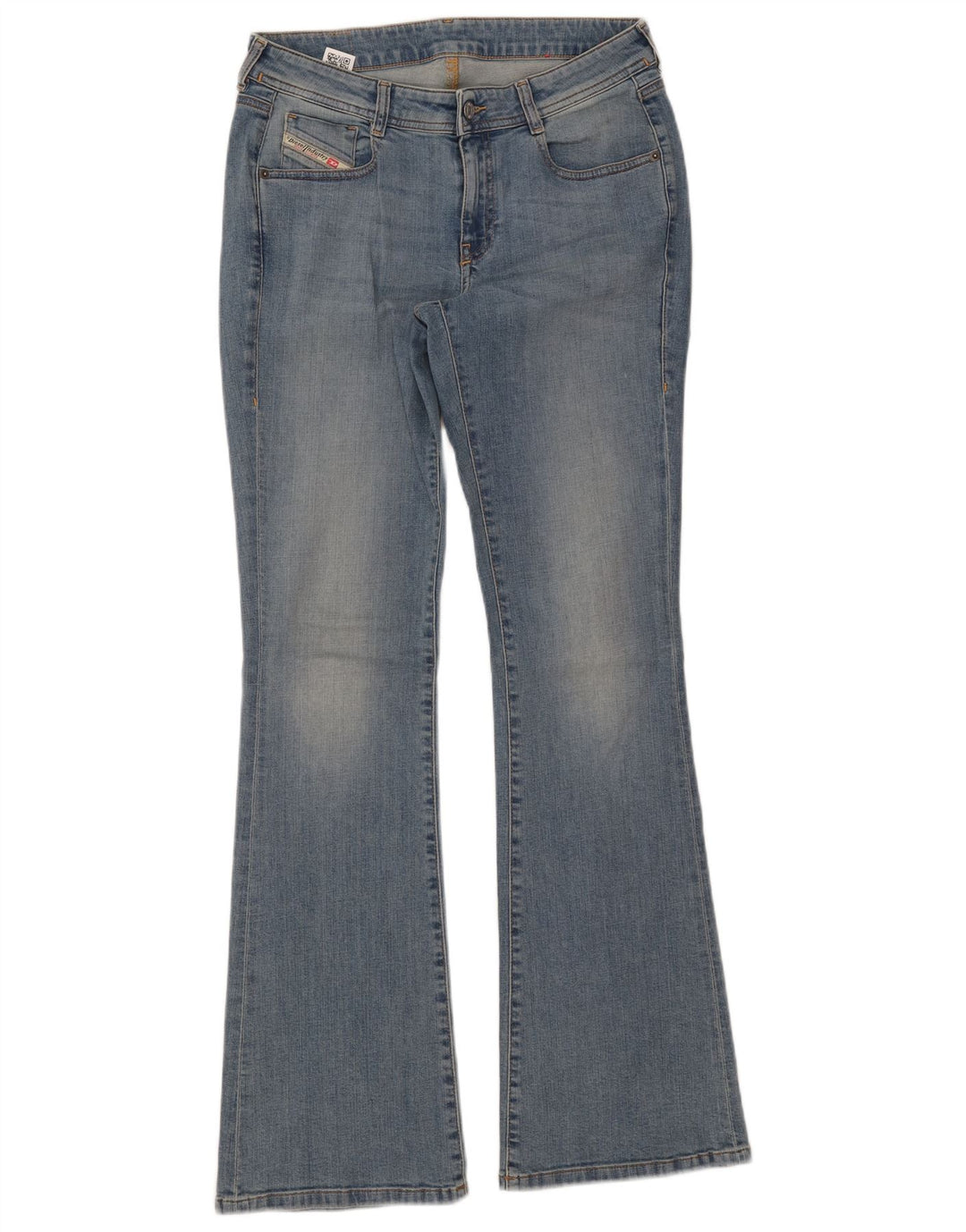 Diesel Dame Flared Jeans W29 L33 Blå Bomuld