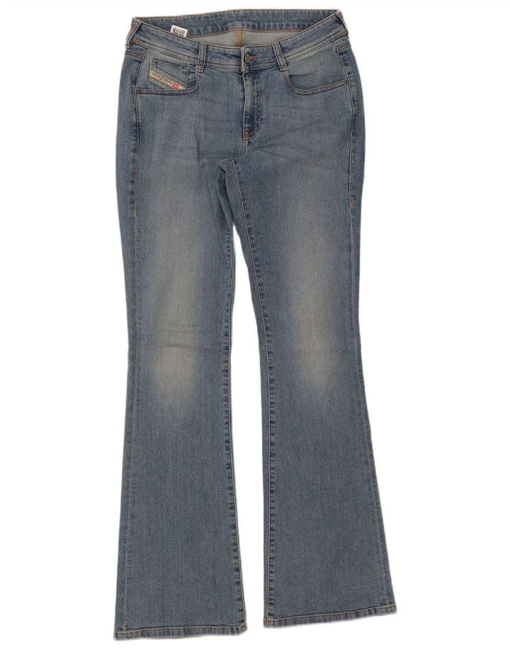 Diesel Dame Flared Jeans W29 L33 Blå Bomuld