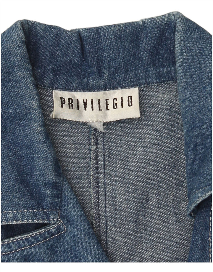 Privilegio Dame Denim Kjole UK 14 Medium Blue