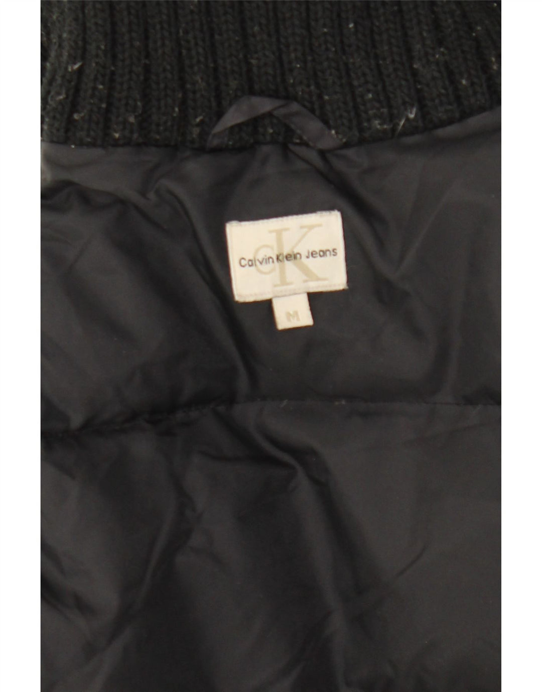 Calvin Klein Jeans Dame Polstret Frakke UK 14 Medium Black