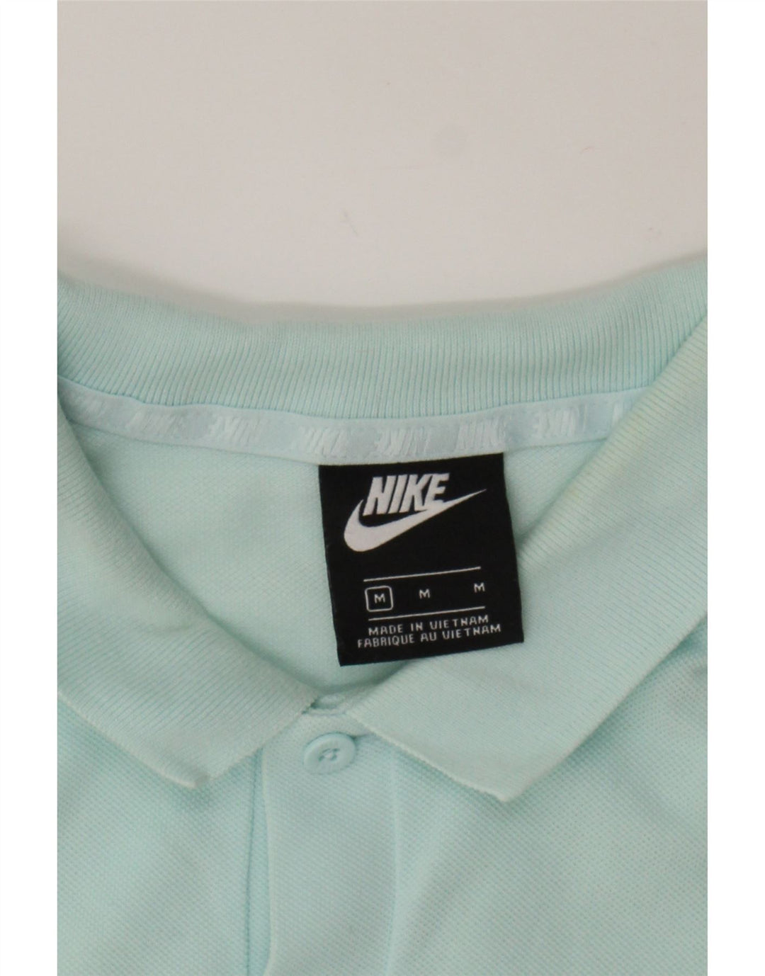 NIKE Mens Polo Shirt Medium Blue Cotton Vintage Nike and Second-Hand Nike from Messina Hembry 