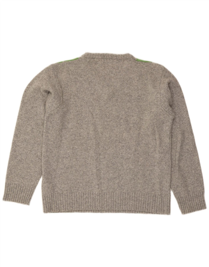 Meltin' Pot Herre V-hals sweater XL Grå Argyle/Diamond Wool