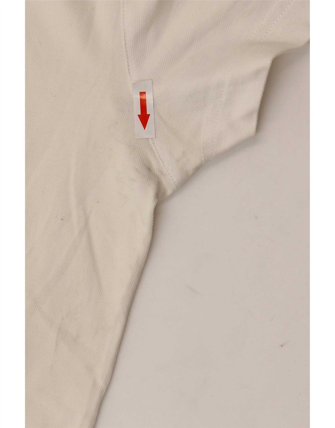 Vintage herre poloshirt Medium hvid bomuld