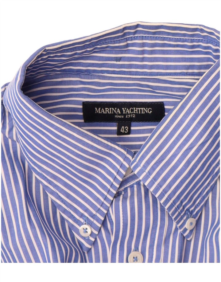 Marina Yachting Herreskjorte str. 43 Large Blue Pinstripe