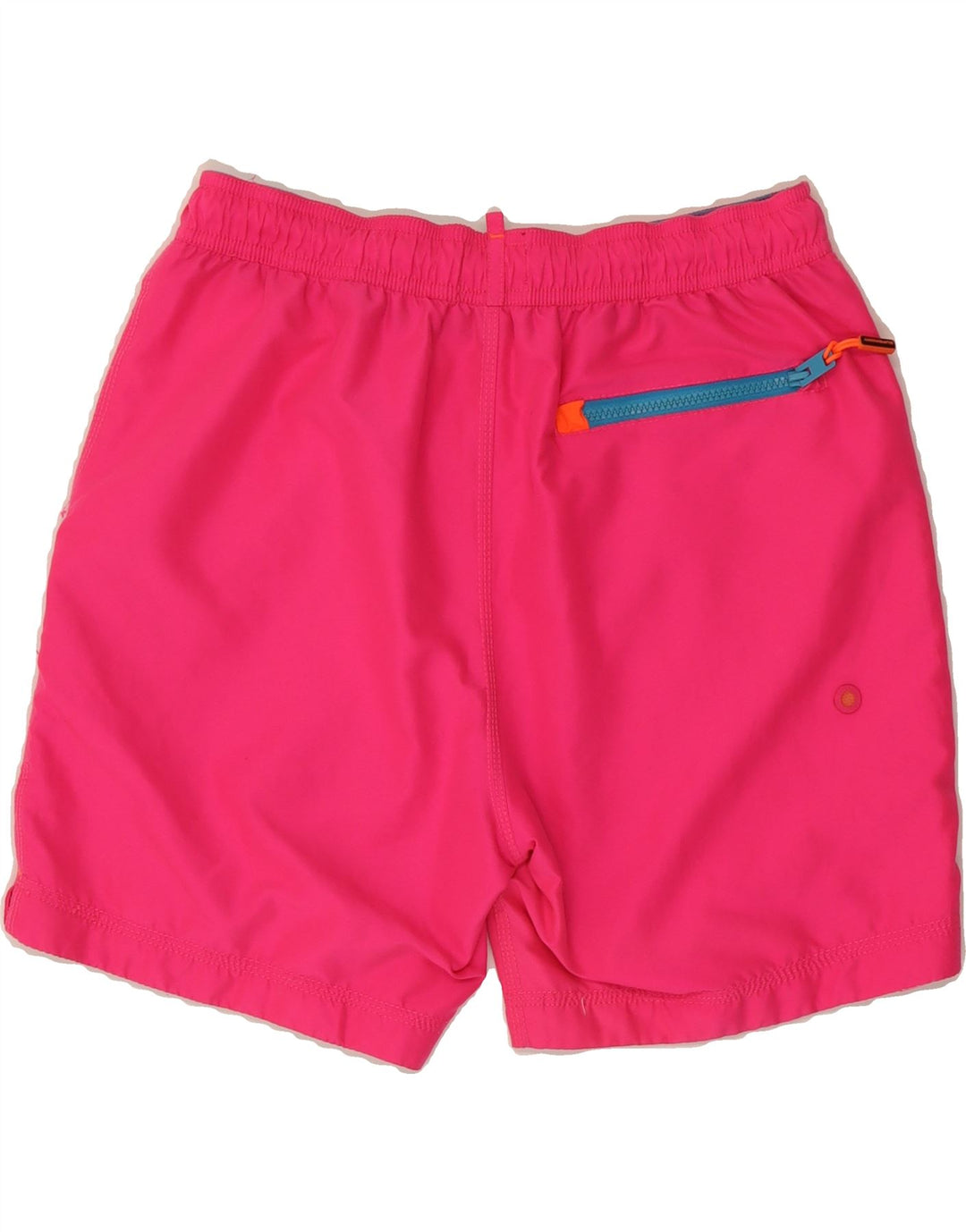 SUPERDRY Womens Graphic Swimming Shorts UK 12 Medium Pink Polyester Vintage Superdry and Second-Hand Superdry from Messina Hembry 