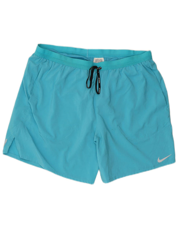Nike Mens Dri Fit Sport Shorts XL  Blue Polyester