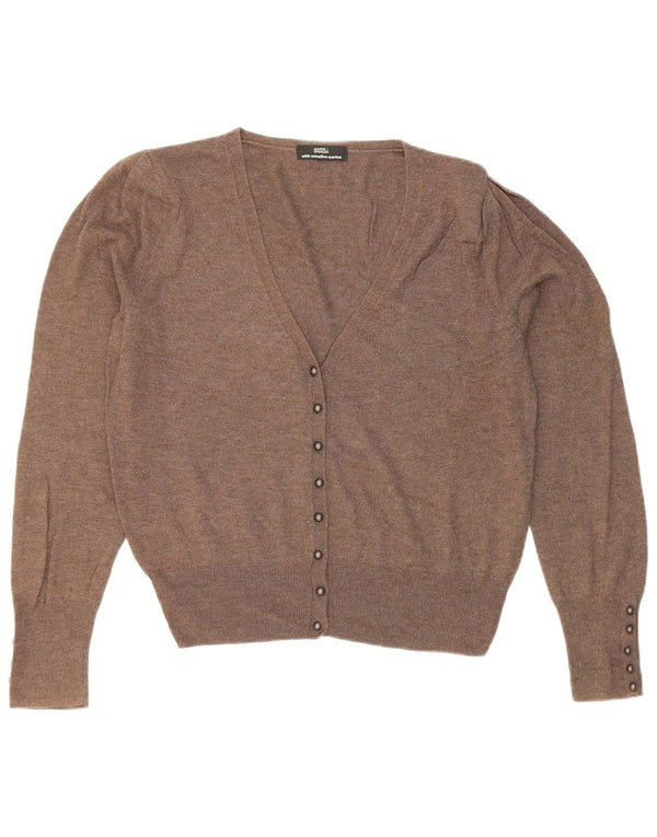 Marks & Spencer Dame Cardigan Sweater UK 12 Medium Brown