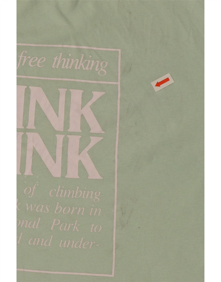 Tænk Pink Herre grafisk T-shirt Top IT 48 Medium turkis bomuld