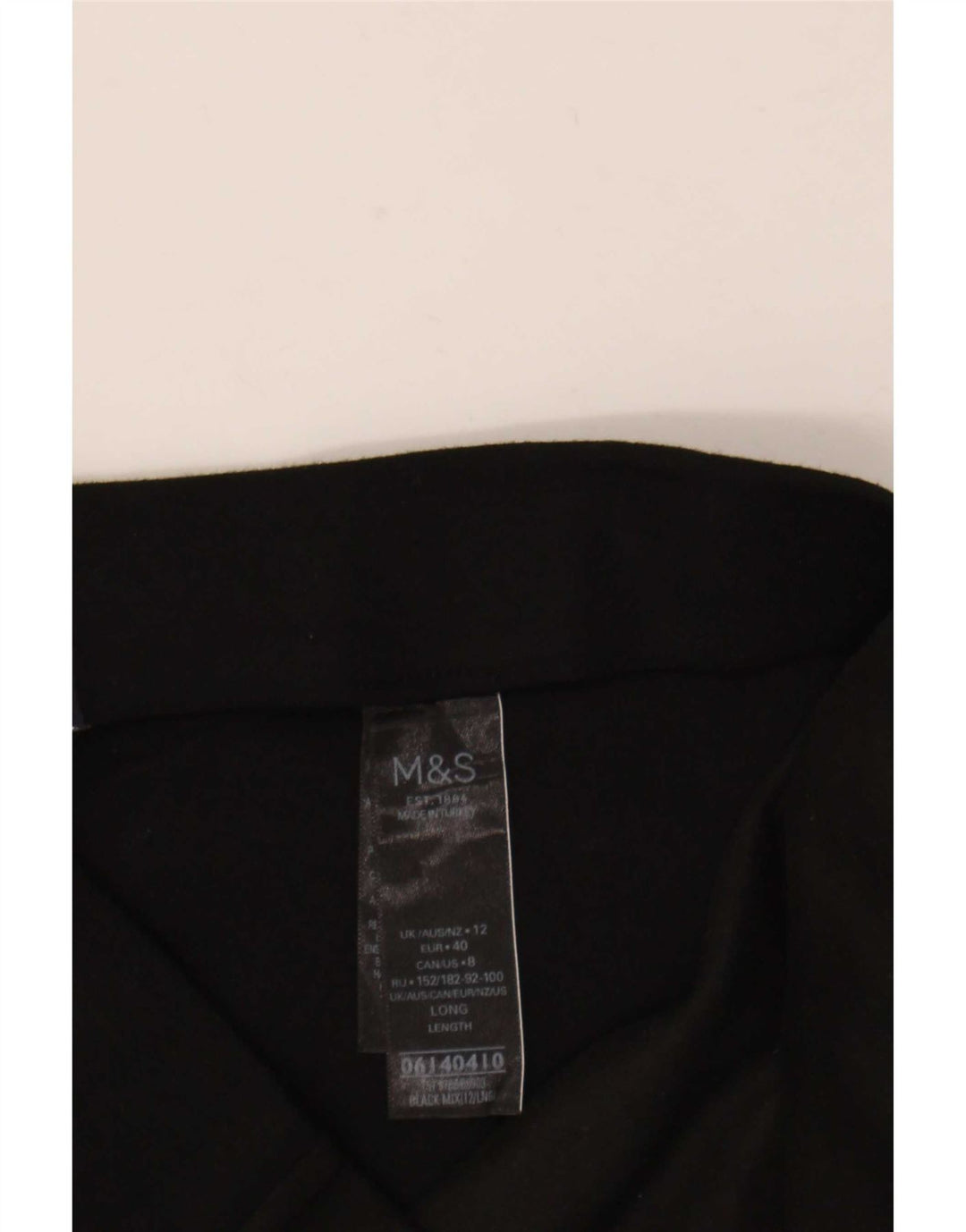 Marks & Spencer Womens Leggings UK 12 Medium Black Viscose