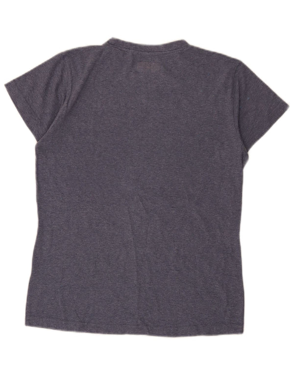 Kappa Dame Grafisk T-Shirt Top UK 8 Lille Lilla
