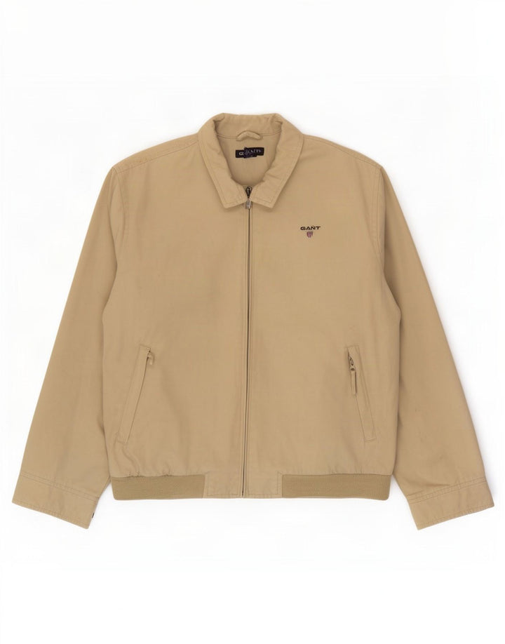 Gant Bomber Jacket UK 38 Medium Beige Bomuld