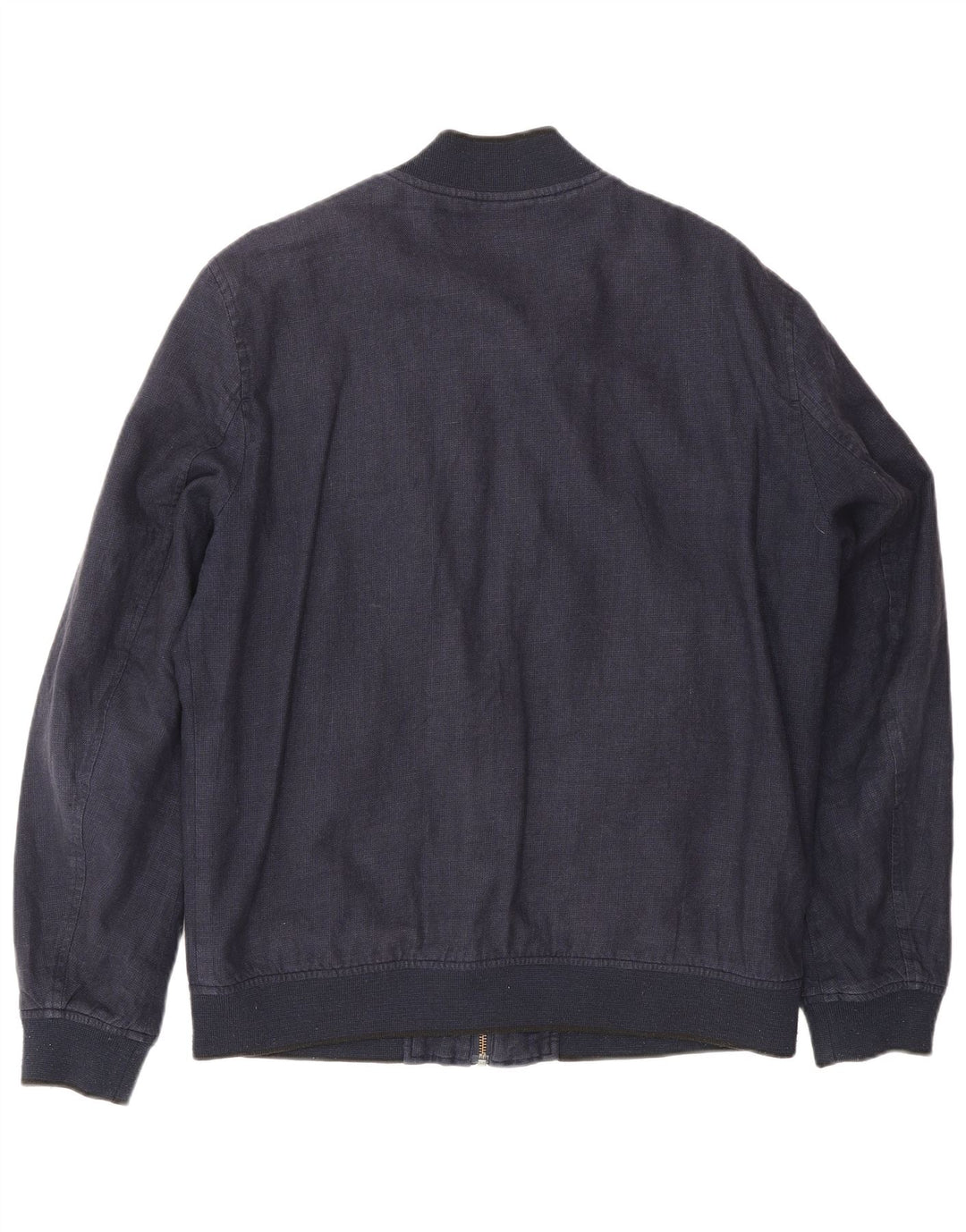 Ted Baker Bomberjakke til mænd str. 4 Large Navy Blue Linen