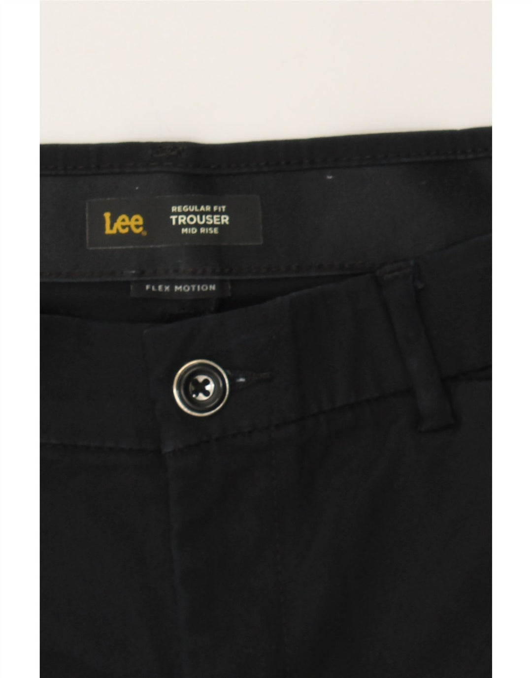 LEE Womens Mid Rise Regular Fit Casual Trousers W28 L31 Black Vintage Lee and Second-Hand Lee from Messina Hembry 