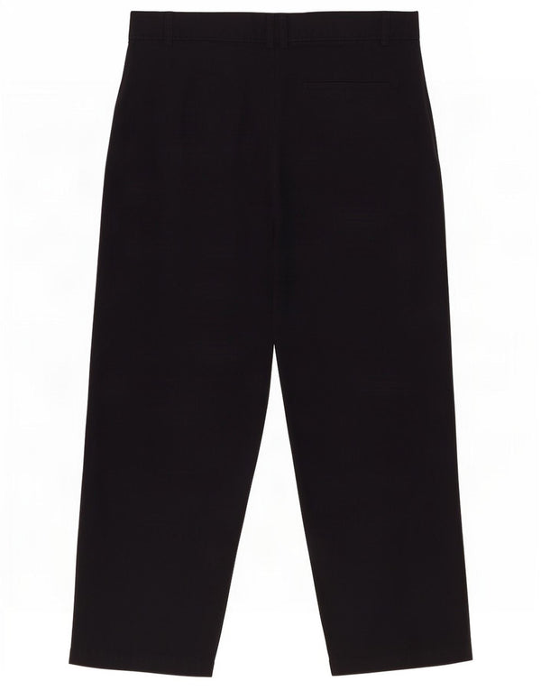 Cos Dame Crop Suit Bukser EU 38 Medium W30 L25 Marineblå Bomuld