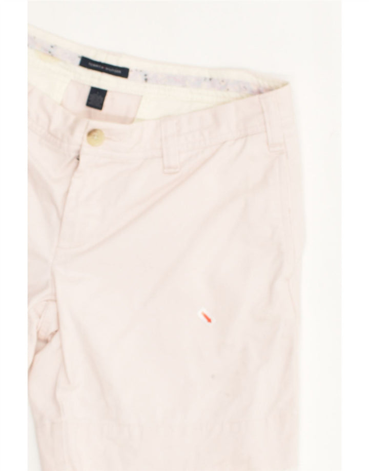 TOMMY HILFIGER Womens Chino Shorts US 6 Medium W30 Pink Cotton | Vintage Tommy Hilfiger | Thrift | Second-Hand Tommy Hilfiger | Used Clothing | Messina Hembry 