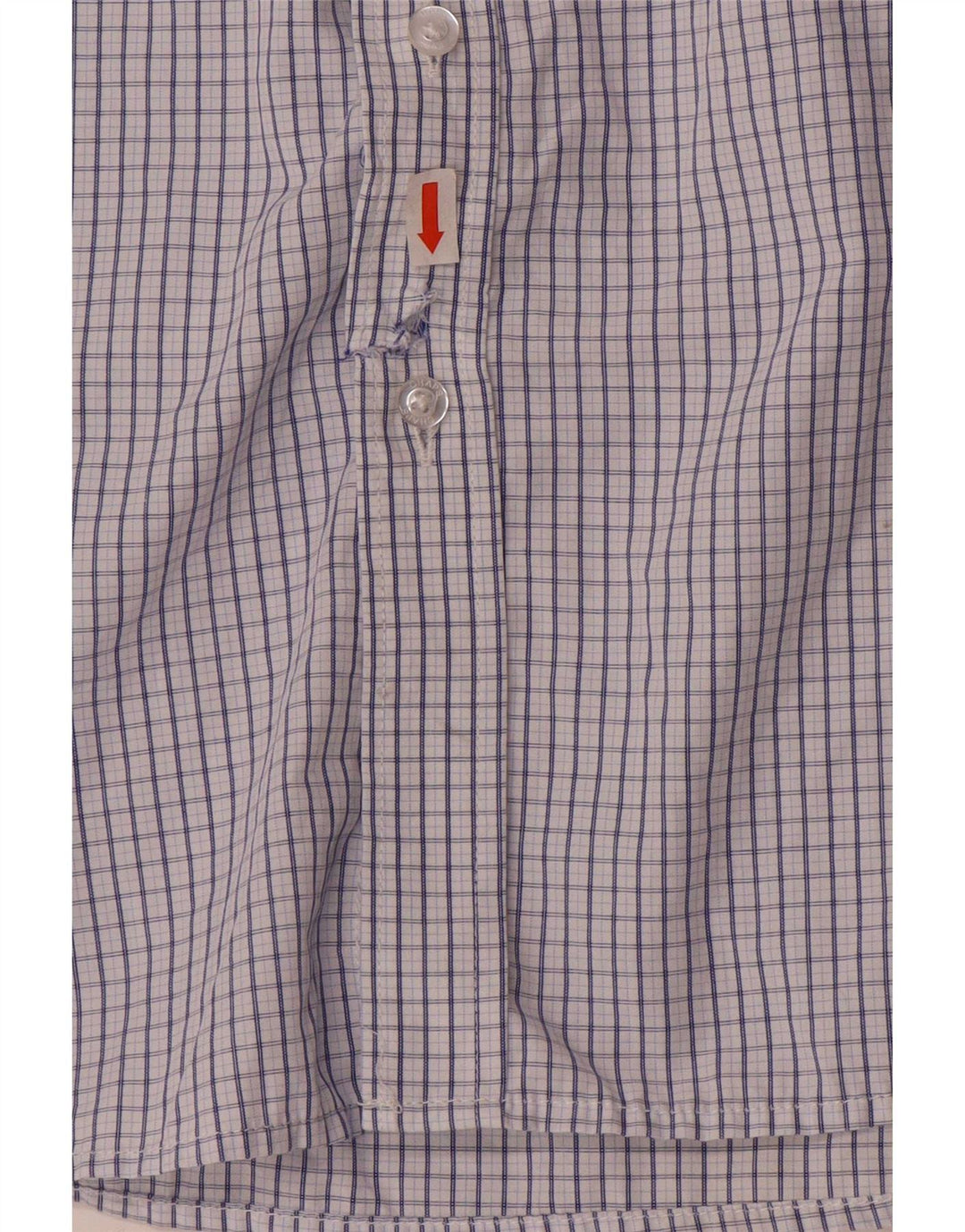 Chaps Herre Regular Fit skjorte str. 16 16,5 Large Blue Gingham Viscose