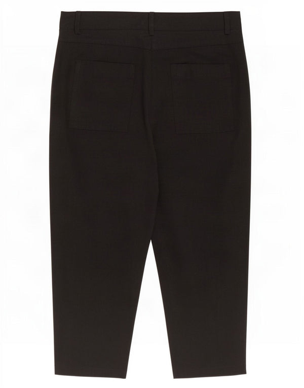 Marks & Spencer, højtaljede cropped bukser til kvinder UK 12 Medium W30 L24 Bla