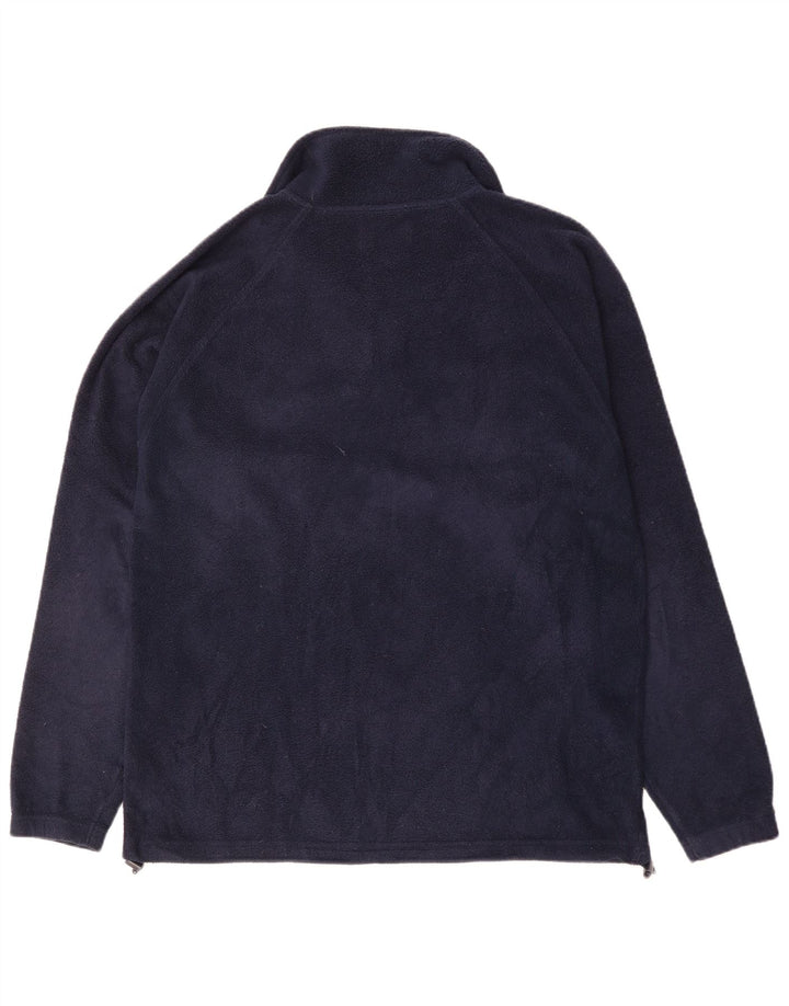 Kappa herre lynlås hals fleece jumper stor marineblå polyester