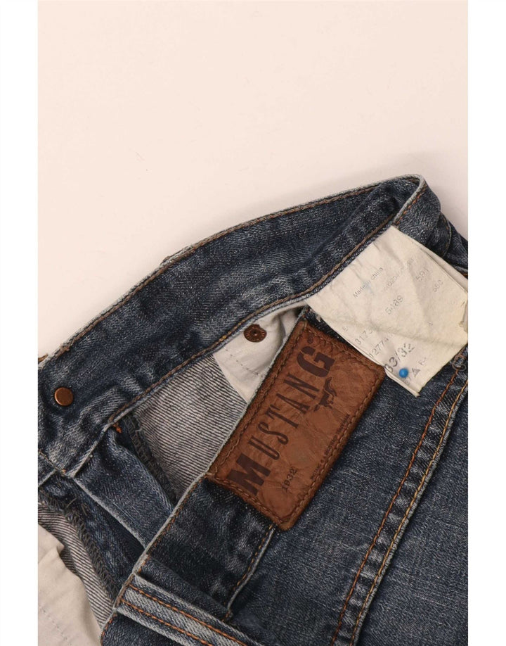 Mustang herre jeans med brede ben W33 L32 marineblå bomuld
