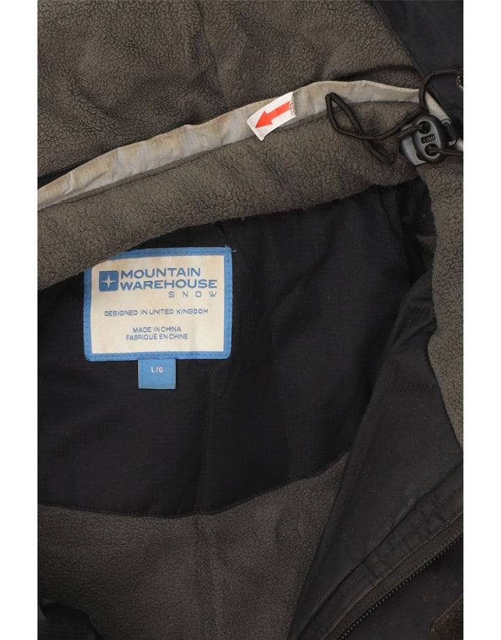 Mountain Warehouse Herre Windbreaker Jacket UK 40 Large Black Colourblock