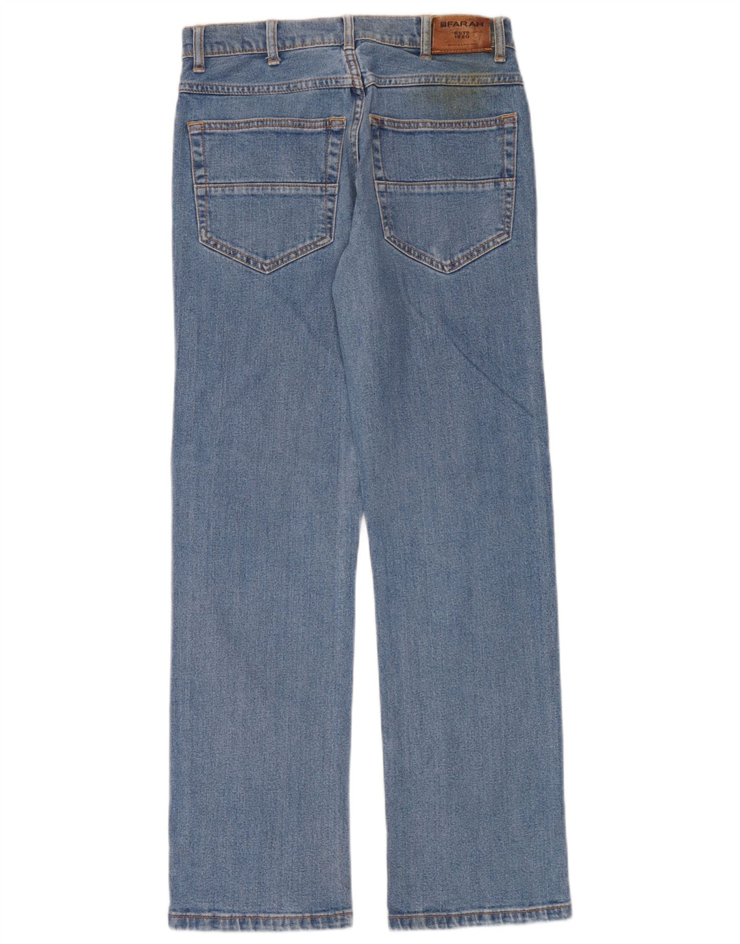 Farah Straight Jeans til mænd W30 L32 Blå Bomuld
