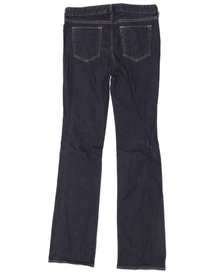 Eddie Bauer Dame Straight Bootcut Jeans US 10 Large W32 L36 Blue Cotton