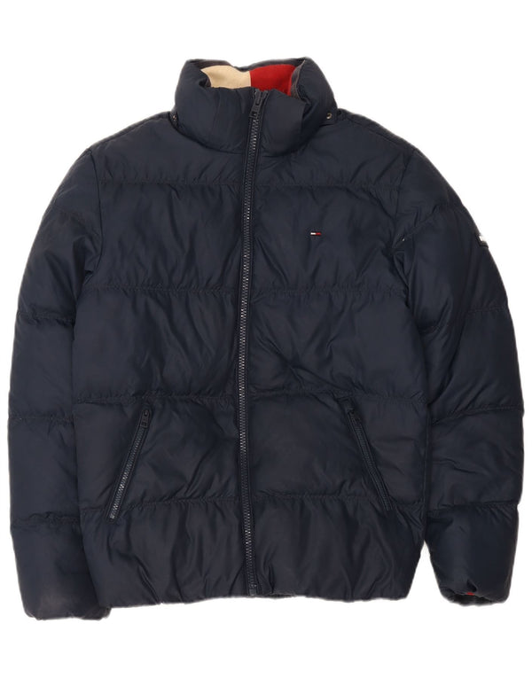 Tommy Hilfiger Dame Oversized Polstret Jakke UK 10 Small Navy Blue