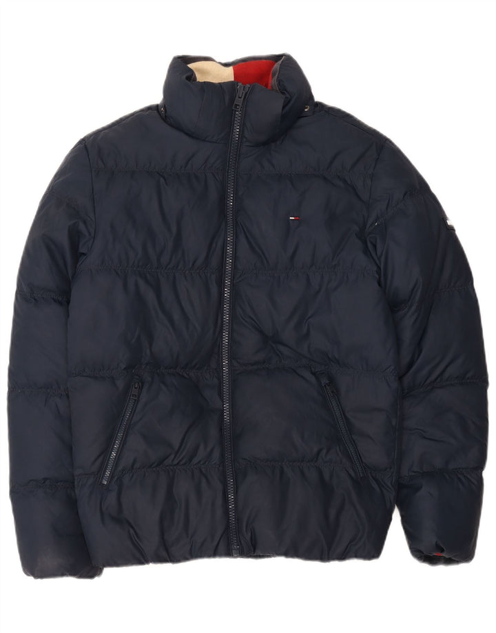 Tommy Hilfiger Dame Oversized Polstret Jakke UK 10 Small Navy Blue