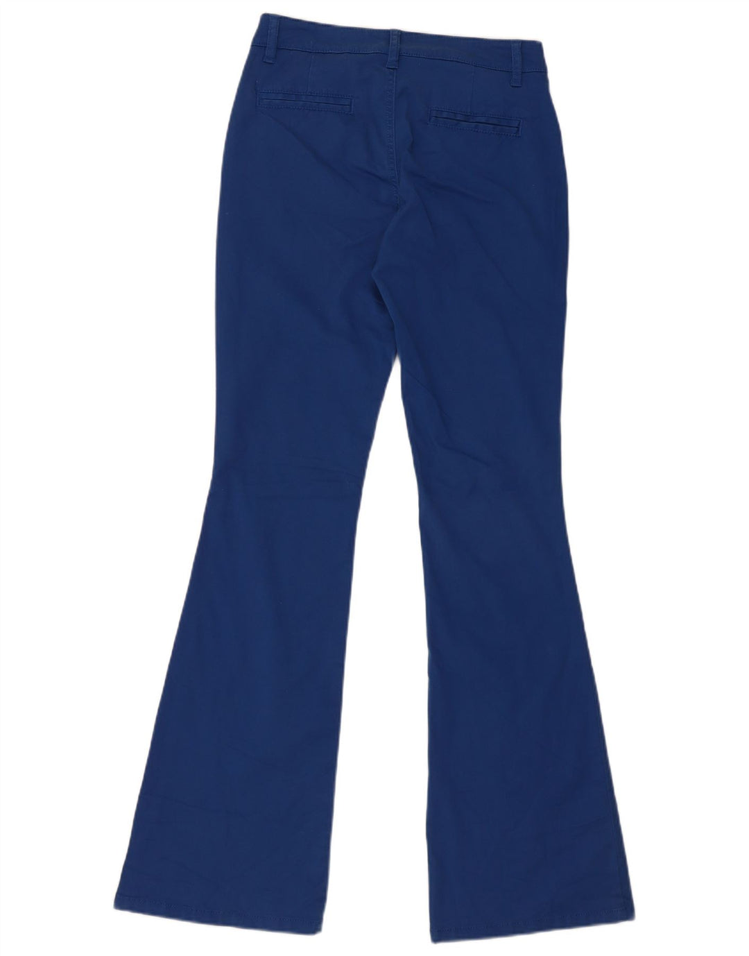 BENETTON Dame Flare Chino Bukser UK 6 XS W26 L33 Blå Bomuld