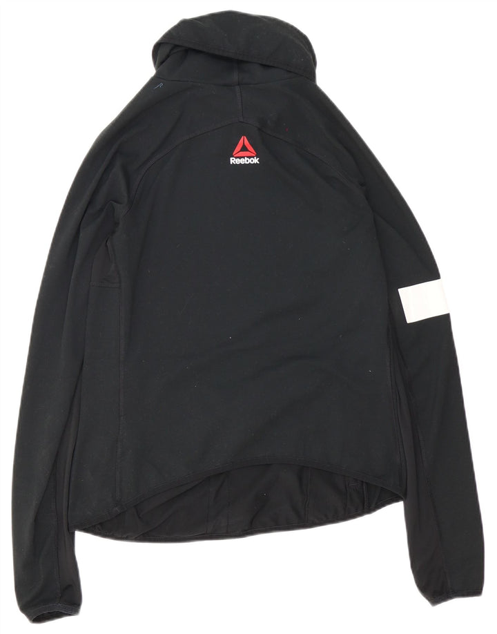 Reebok træningsdragt topjakke til kvinder UK 12/14 Medium Black Colourblock