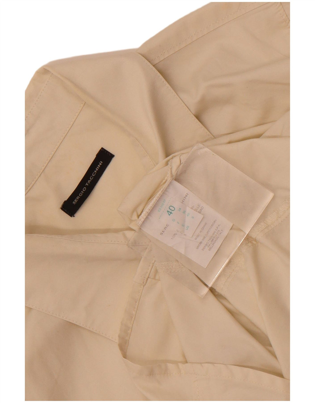 Sergio Tacchini Dameskjorte IT 40 Lille hvid bomuld