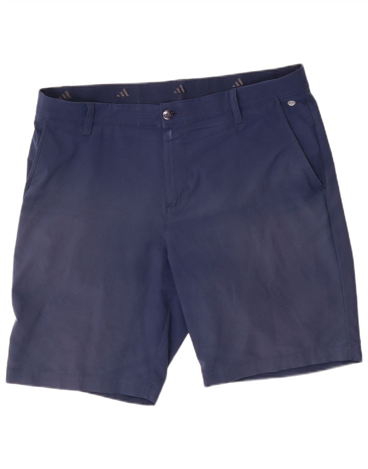 Adidas Chino Shorts til mænd W34 Large Navy Blue Polyester