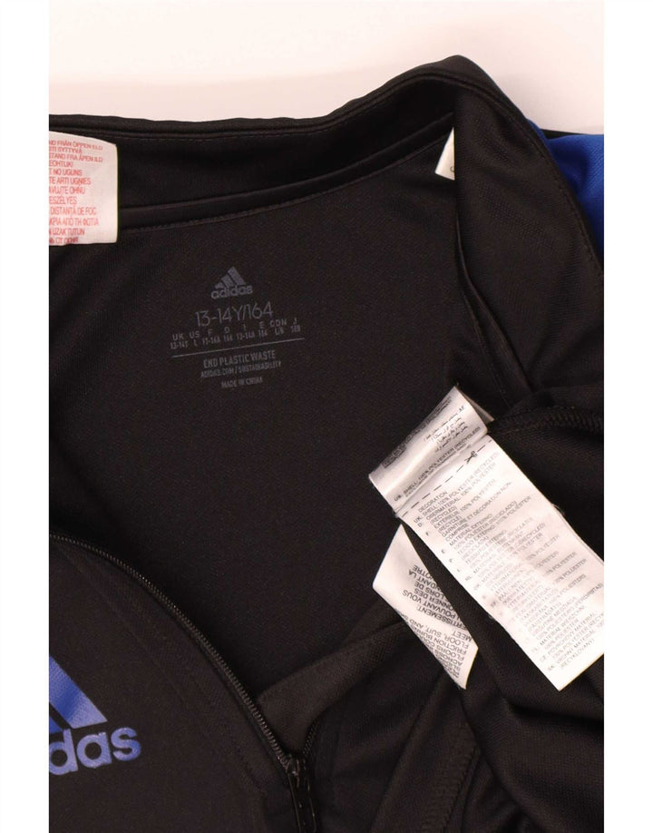 Adidas Boys Aeroready Pullover Træningsdragt Top 13-14 år Sort Colourblock