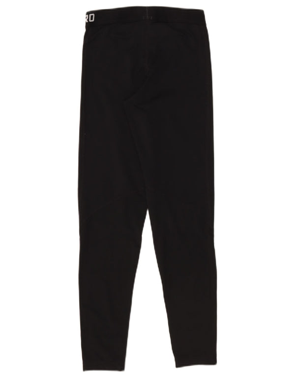 Nike Dame Dri Fit Grafiske Leggings UK 12 Medium Sort Polyester