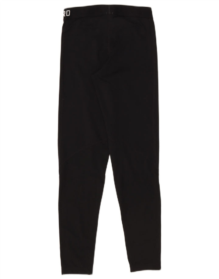 Nike Dame Dri Fit Grafiske Leggings UK 12 Medium Sort Polyester