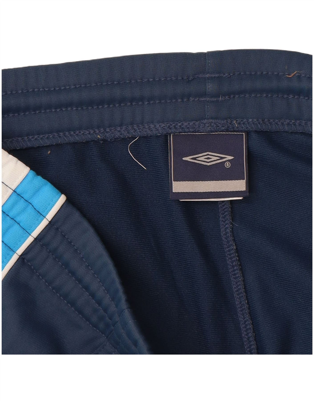 UMBRO Mens Tracksuit Trousers Small  Navy Blue Colourblock Polyester