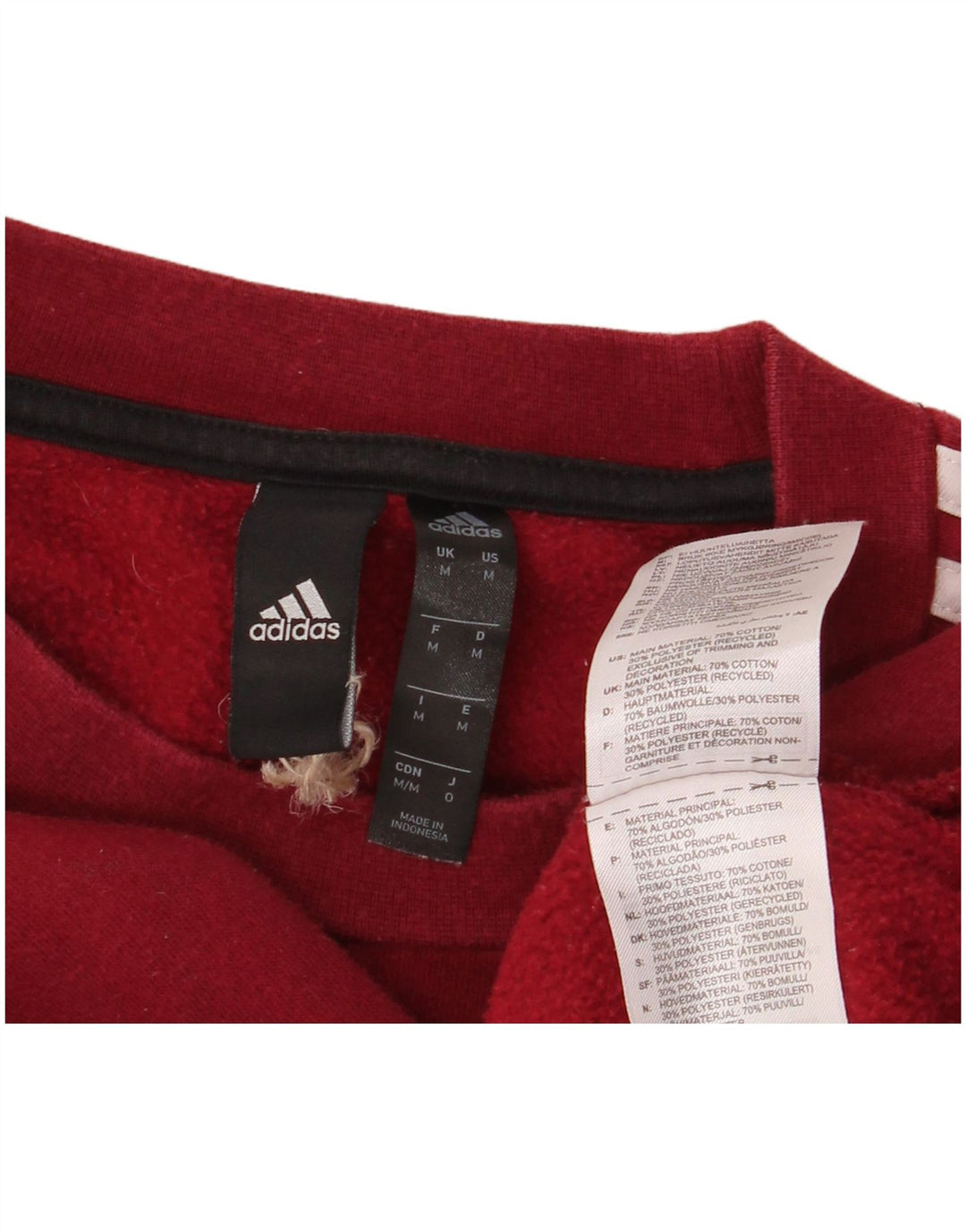 ADIDAS Sweatshirt til mænd Medium Bourgogne bomuld
