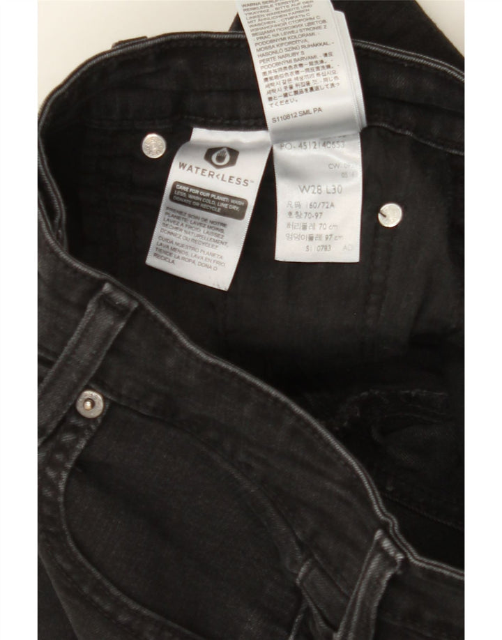 LEVI'S Womens 725 High Rise Bootcut Jeans W28 L30 Black Cotton Vintage Levi's and Second-Hand Levi's from Messina Hembry 