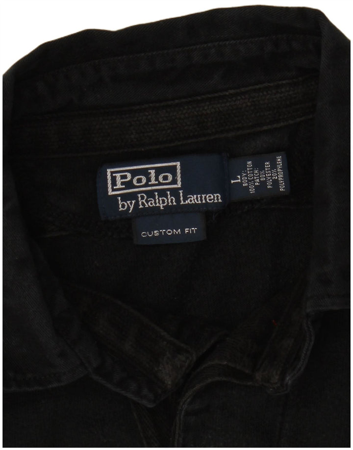 Polo Ralph Lauren Herre grafisk hals sweatshirt jumper stor sort