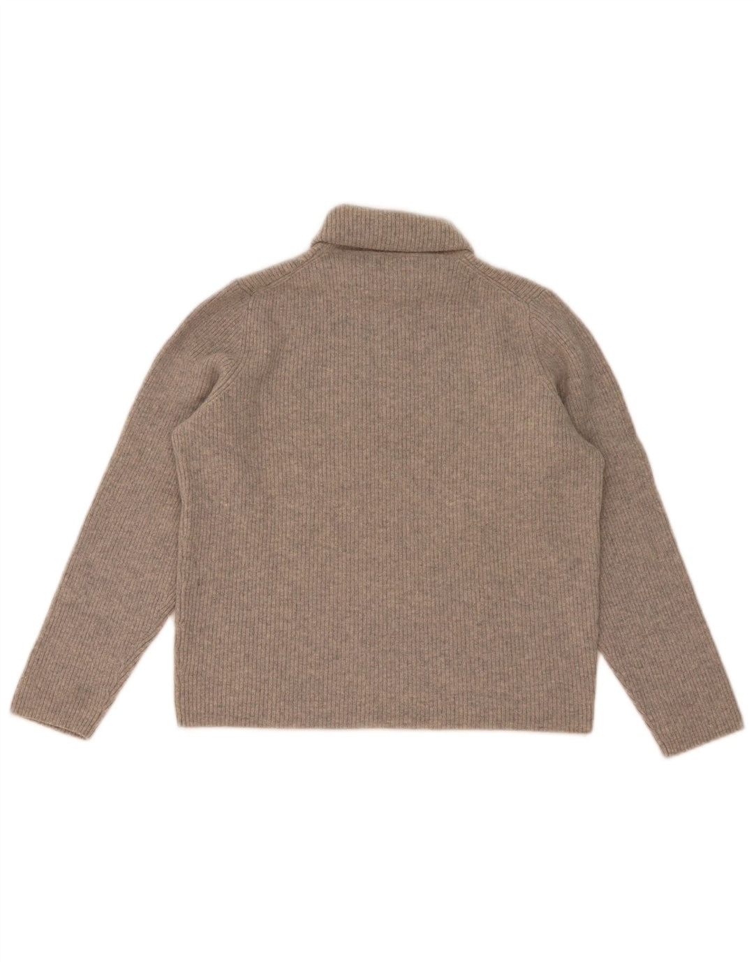 Massimo Dutti Dame Rullehals Sweater UK 12 Medium Grå Uld