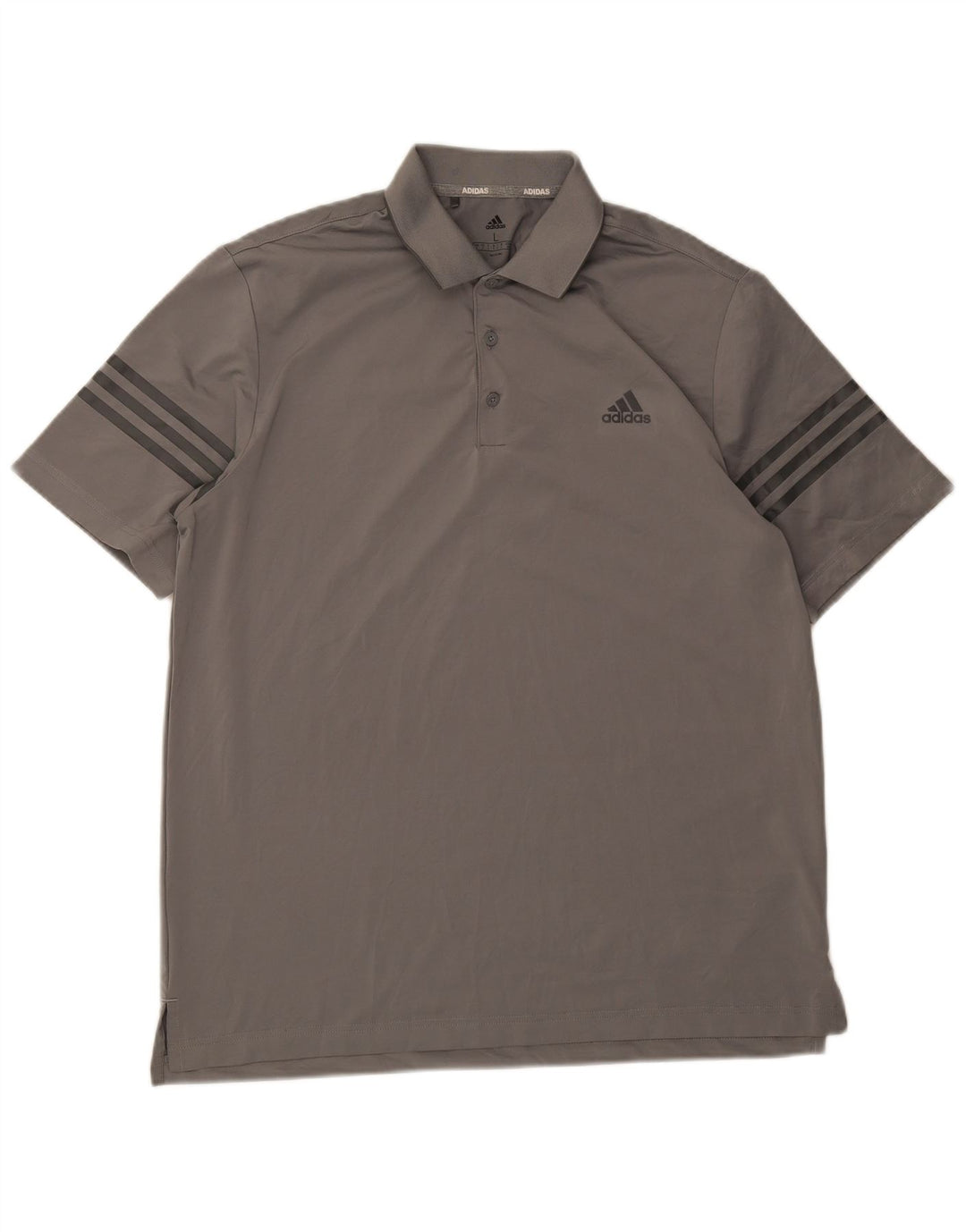 ADIDAS Poloskjorte til mænd, stor grå polyester