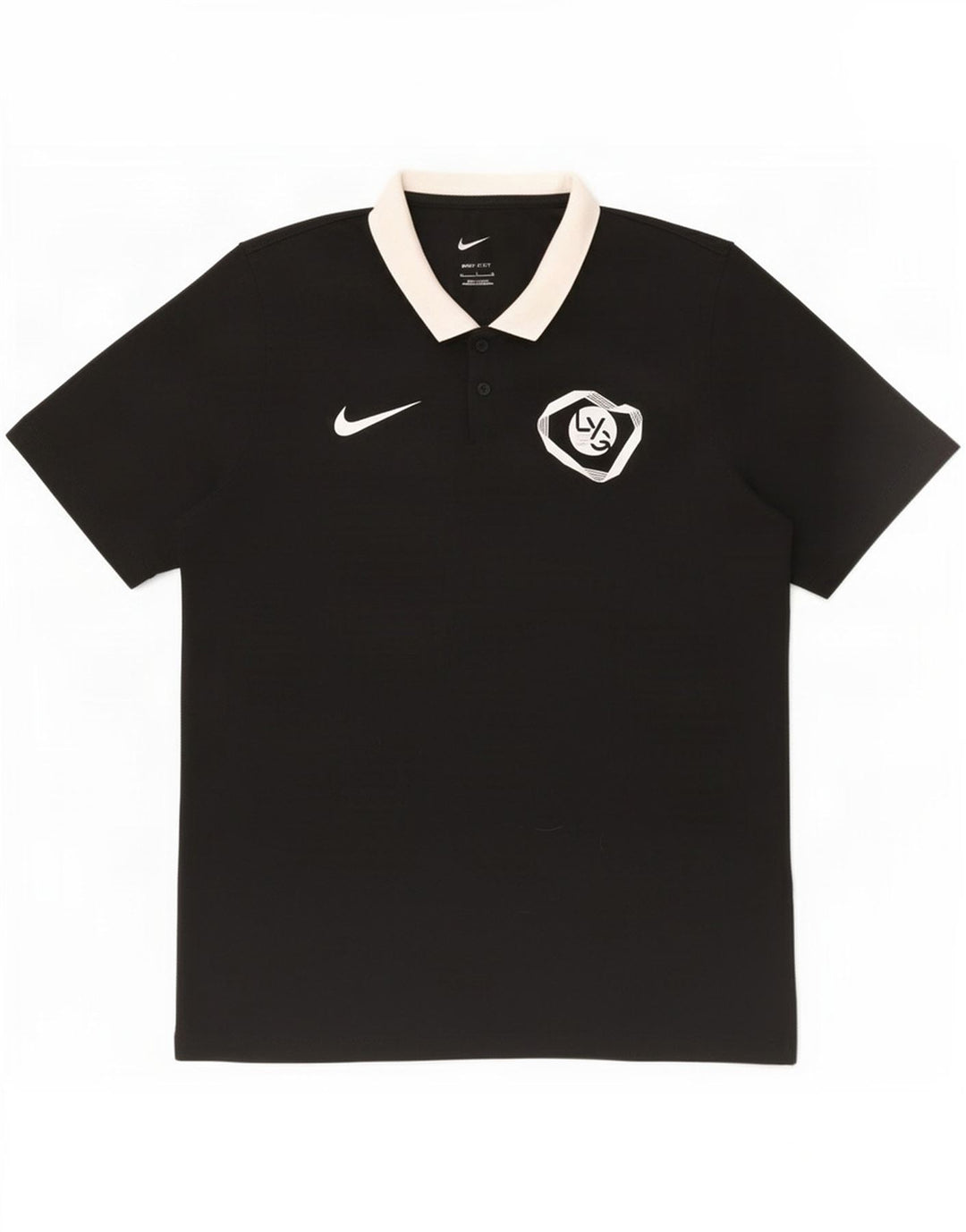 Nike Herre Dri Fit grafisk poloskjorte medium sort polyester
