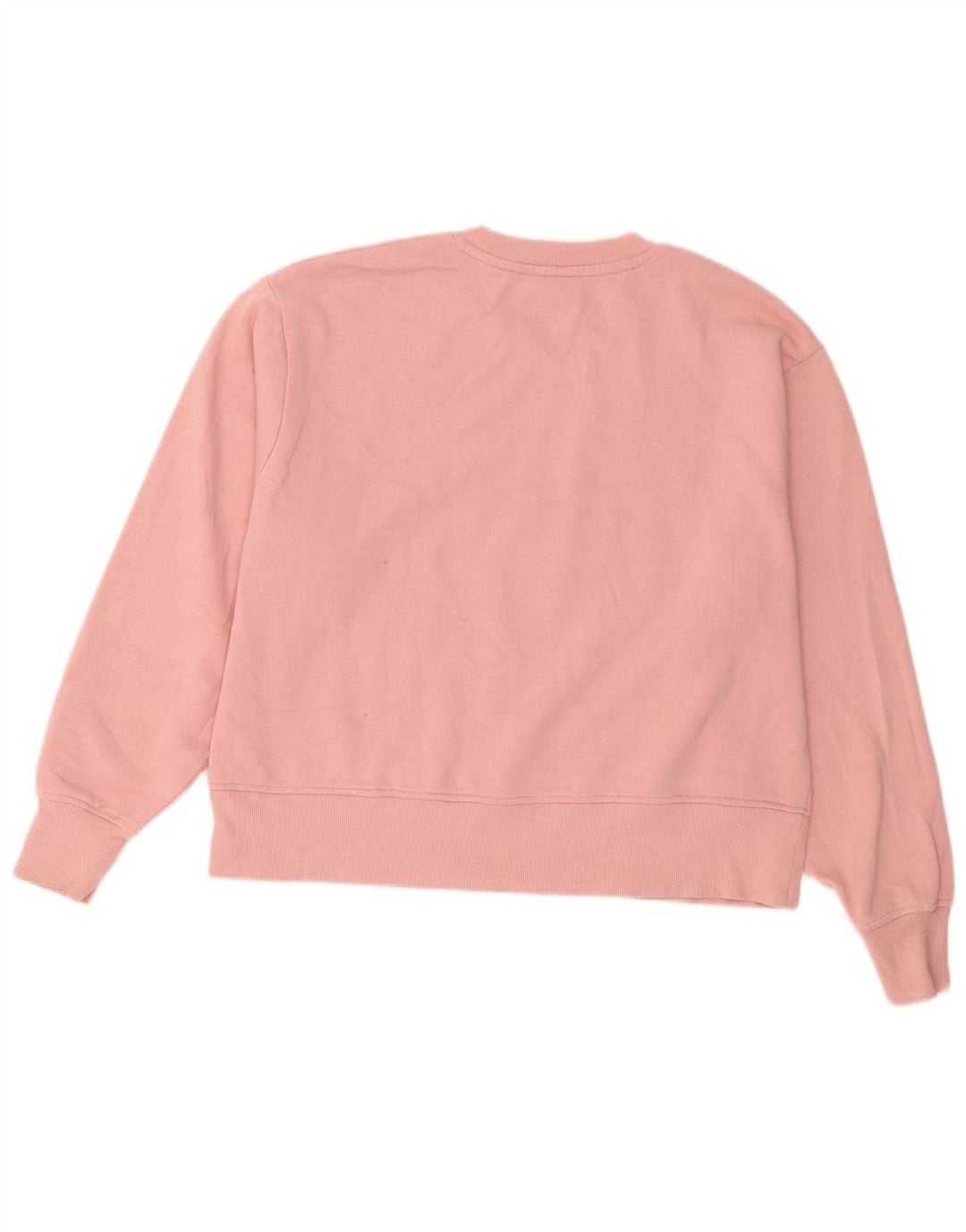 Champion Dame Grafisk Sweatshirt Jumper UK 14 Medium Pink Bomuld