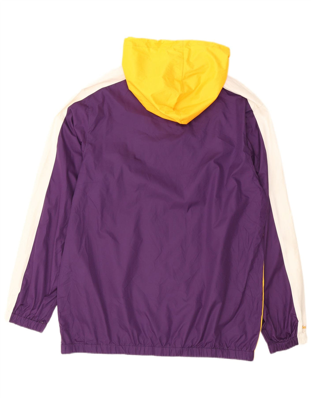 Mitchell & Ness Grafisk regnjakke til mænd UK 40 Stor lilla farveblok