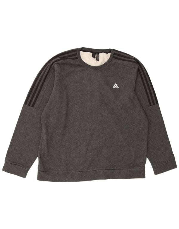 Adidas Herre Sweatshirt Jumper XL Grå Bomuld