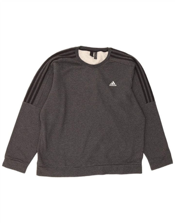 Adidas Herre Sweatshirt Jumper XL Grå Bomuld