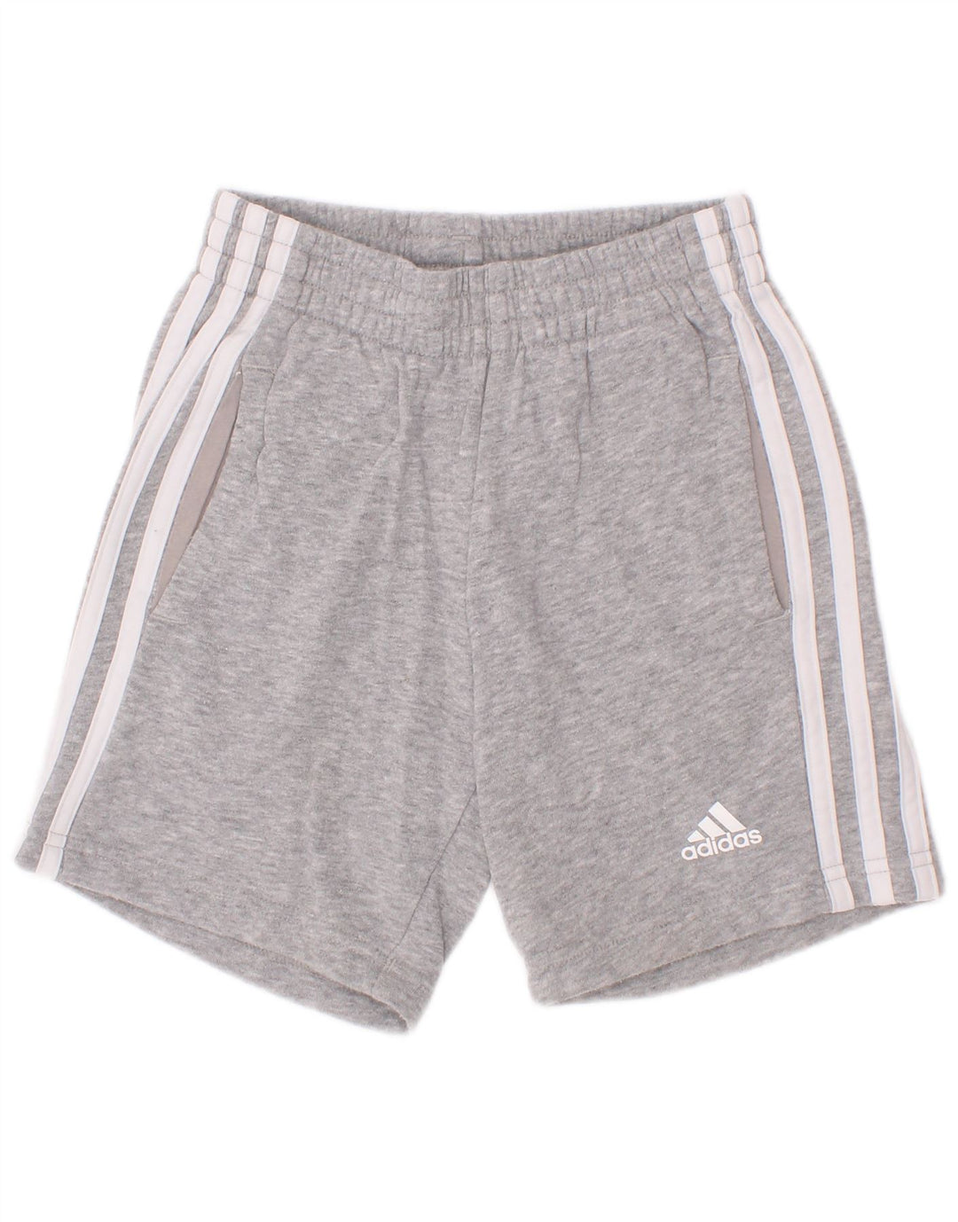 Adidas drengesportsshorts 4-5 år Grå flækket bomuld