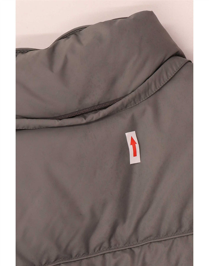 Champion Herre Oversized polstret jakke UK 10 Small Grey Colourblock